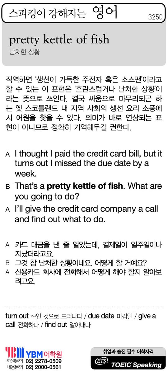 pretty kettle of fish혼란, 난잡