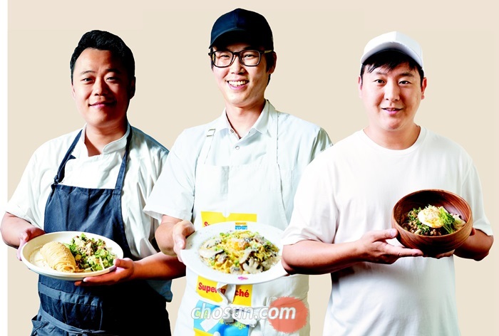 누들바 미연 목진석 셰프, 슈퍼막셰 이형준 셰프, 유면가 이유석 셰프.(왼쪽부터)