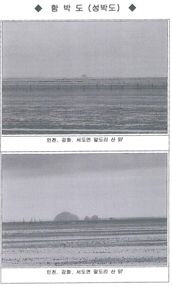 산림청이 지난 2005년 5월 실시한 함박도 실태조사 당시 촬영한 함박도 전경. /이양수 의원실 제공