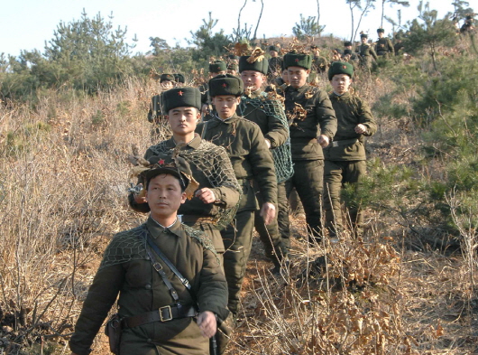 훈련받는 북한군./조선중앙통신
