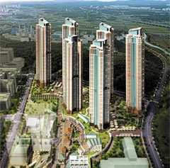 복합단지 '일산 요진 와이시티'의 아파트