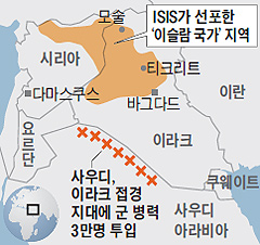이라크 접경 지역 지도