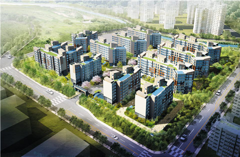 서울시 SH공사 내곡지구 2·6단지 아파트 조감도