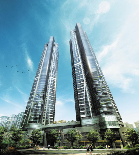 경기도 부천시 중동의 주상복합 '리첸시아 중동' 