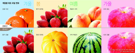 계절 대표 과일 변화