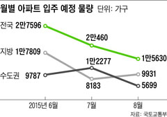 월별 아파트 입주 예정 물량