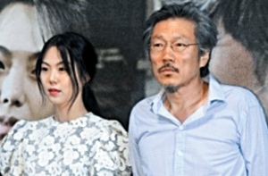 배우 김민희(왼쪽)와 홍상수 감독.