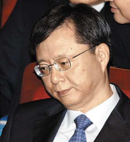 15일 오전 서울 세종문화회관에서 열린 71주년 광복절 경축식에 참석한 우 수석.