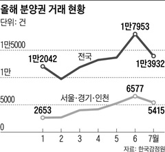 올해 분양권 거래 현황