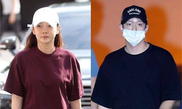 구하라씨(사진 왼쪽)씨와 전 남자친구 최종범씨./ 뉴시스