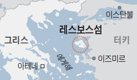 레스보스 섬 지도