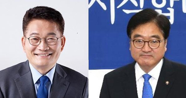 더불어민주당 송영길 의원(왼쪽 사진)과 우원식 의원. /조선DB