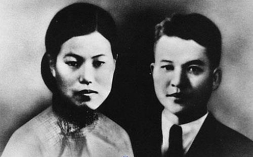 의열단원 박차정(왼쪽)과 의열단장 김원봉의 결혼사진./연합뉴스