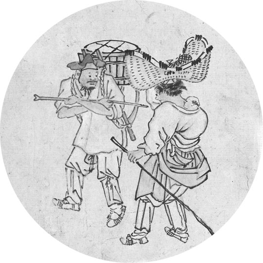 18세기 생활상을 엿볼 수 있는 김홍도의 '행상'.