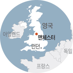 영국 맨체스터 위치도