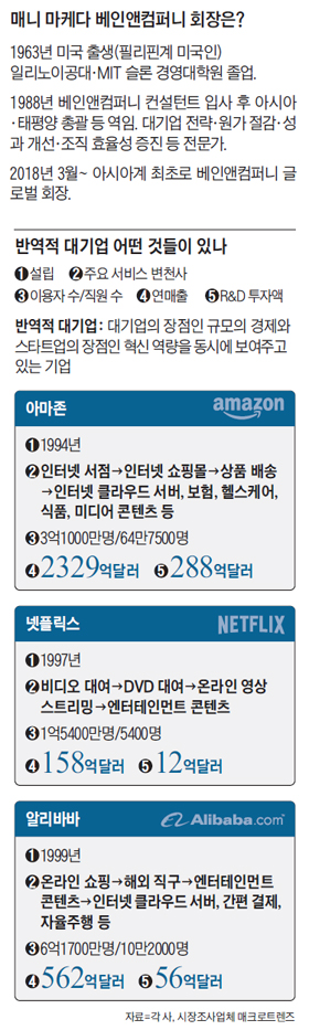 반역적 대기업 정리 표