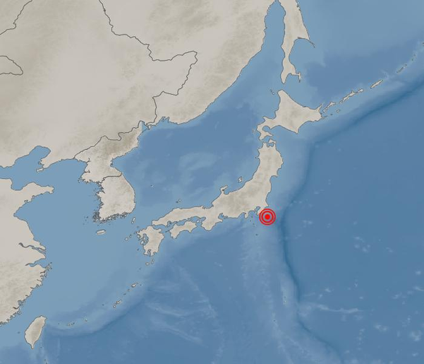 일본 지바현에서 규모 5.7의 지진이 발생했다. /기상청