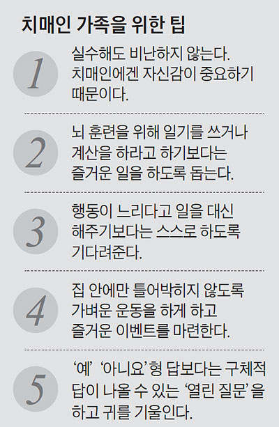 치매인 가족을 위한 팁
