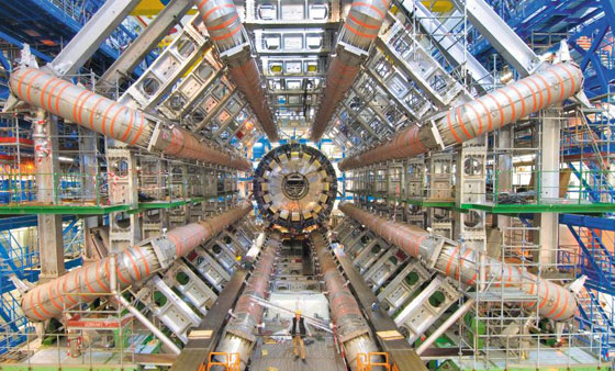 유럽입자물리연구소(CERN)가 보유한 세계에서 가장 큰 입자가속기의 모습.