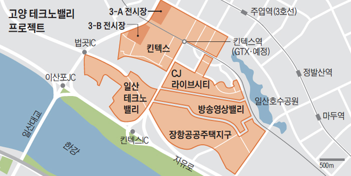 고양 테크노밸리 프로젝트 그래픽