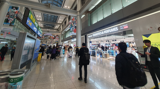 인천공항 제1여객터미널 면세점./안상희 기자
