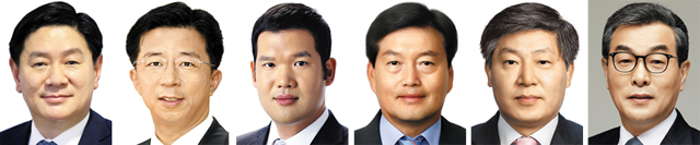허연수 GS리테일 부회장, 임병용 GS건설 부회장, 허윤홍
GS건설 사장, 홍순기 GS 사장, 김태형 GS글로벌 사장, 김호성 GS홈쇼핑 사장.