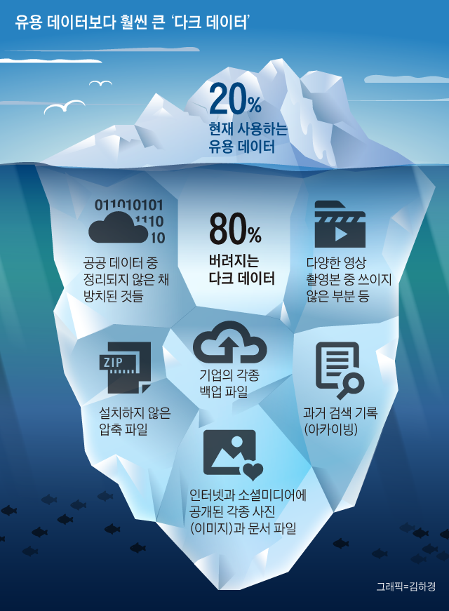유용 데이터보다 훨씬 큰 '다크 데이터'