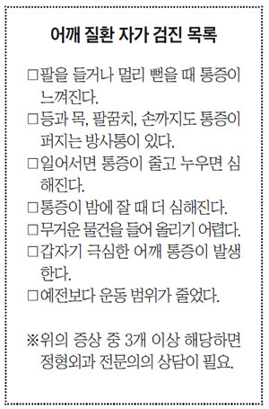 팔만 들었는데 '악!'… 어깨 3대 질환이 보내는 무서운 신호