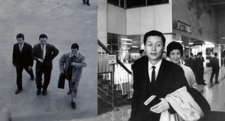 신격호 명예회장은 일본에서의 사업이 자리를 잡자 고국으로 눈을 돌렸다. 1965년(추정) 신격호 롯데명예회장이 한국에 입국하는 모습./롯데그룹 제공