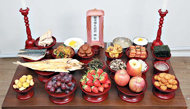 설 차례상 사진