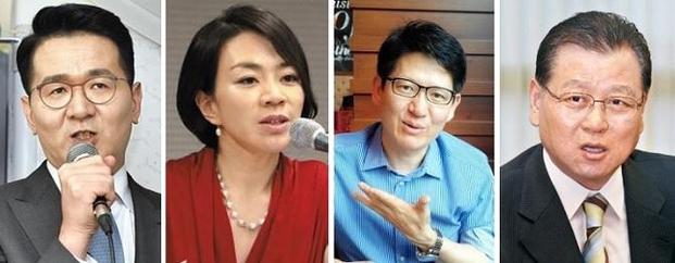 조원태 한진 회장, 조현아 전 대한항공 부사장, 강성부 KCGI 사장, 권홍사 반도건설 회장, /조선DB