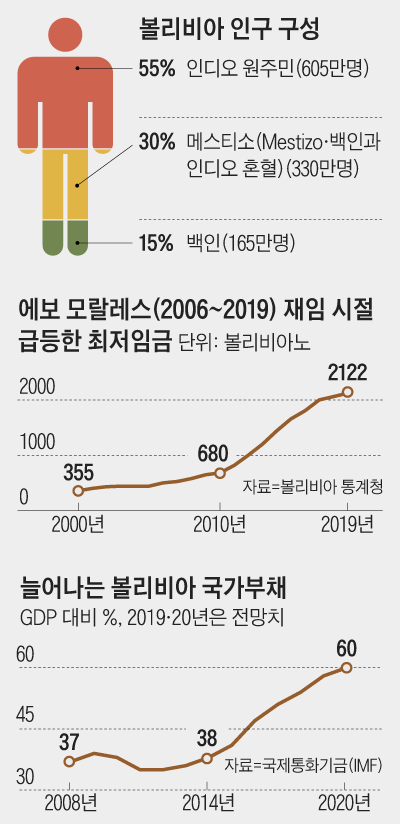 볼리비아 인구 구성 외