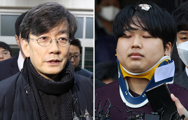 손석희 JTBC 사장(왼쪽)과 텔레그램 성착취물 공유방 운영자 조주빈