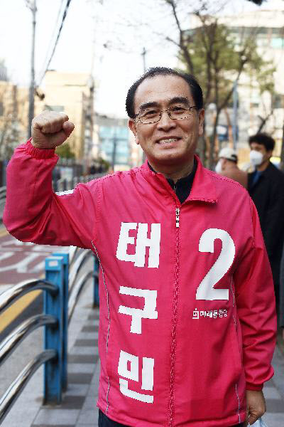 미래통합당 태영호 당선자. 이번 총선에서는 서울 강남에 출마하면서 '태구민'이란 이름을 썼다. /조선닷컴DB