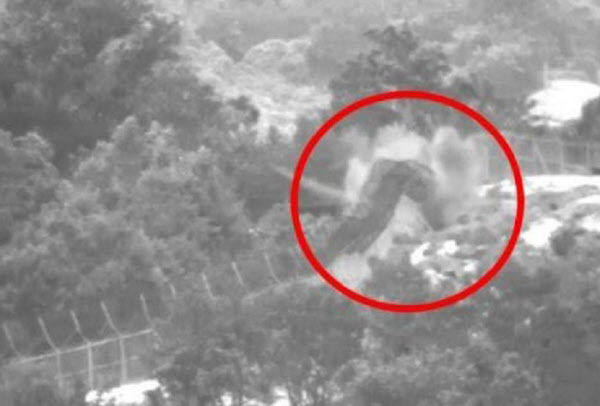 2015년 8월 목함지뢰 폭발 장면/국방부