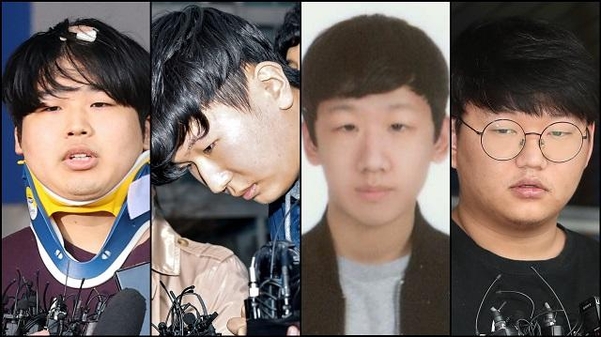 성착취물을 제작·유포한 혐의로 신상정보가 공개된 텔레그램 ‘박사방’과 ‘n번방’ 운영자들. 왼쪽부터 ‘박사’ 조주빈(25)과 ‘부따’ 강훈(18), ‘이기야' 이원호(19), ‘갓갓’ 문형욱(25)이다. /연합뉴스