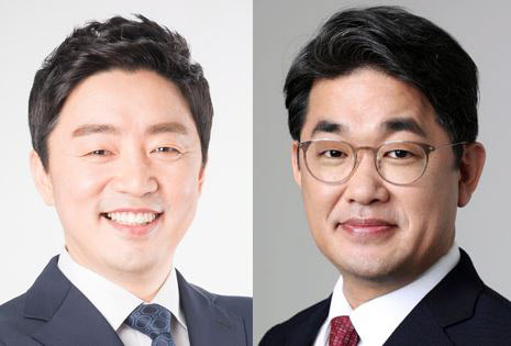 더불어민주당 강훈석 수석대변인(왼쪽), 미래통합당 배준영 대변인
