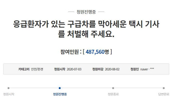 /청와대 국민청원게시판 캡처