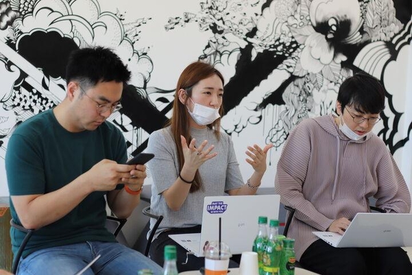 왼쪽부터 이가윤, 박윤경, 이승철씨 /디캠프