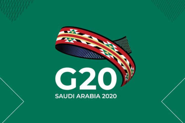 사우디아라비아 주최로 열리는 G20 정상회의의 로고. /트위터 캡처