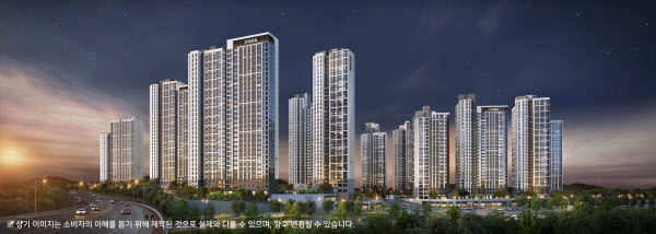 [땅집고] 천안 아이파크 시티 3·4단지 투시도. /IPARK현대산업개발