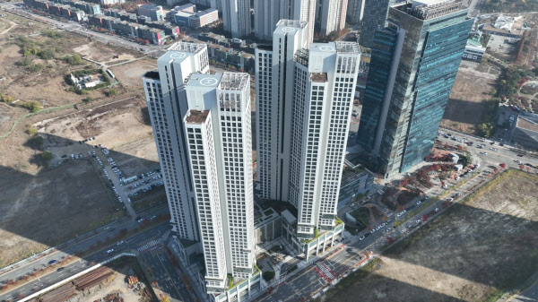 [땅집고] 인천 송도국제도시에 위치한 힐스테이트 송도 스테이에디션 생활형숙박시설이 오피스텔로 용도 변경된다./강태민 기자