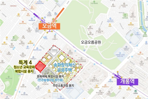 옛 성동구치소 지구단위계획구역. /서울시