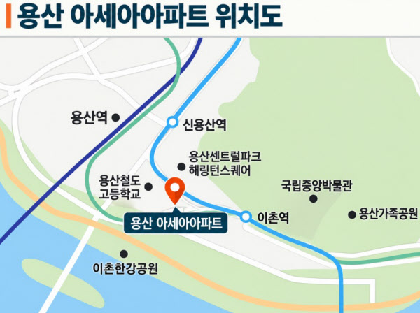 [땅집고] 서울 용산구 아세아아파트 현장 위치. /땅집고